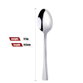 Meisha Stainless Steel Teaspoons, Set of 24, Silver Harley Pattern Tea Spoons Use for Home, Kitchen or Restaurant - Everyday Parish Cutlery