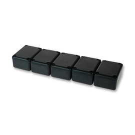Pack of 5 Black Planters with Lids 34 x 24 x 16 mm, Housing Colour: Black, Housing Material: ABS, Housing Type: Multipurpose, External Depth: 3.4 cm, External Depth: Metric 34 mm, External Height -