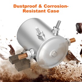 36 Volt Continuous Duty Solenoid Relay with Resistor & Diode for EZGO Electric Golf Cart, Includes Upgrade Mount Bracket & Copper Coil, Replace OEM# 27855G01, 11761G1, 27855G02, Enhanced Durability