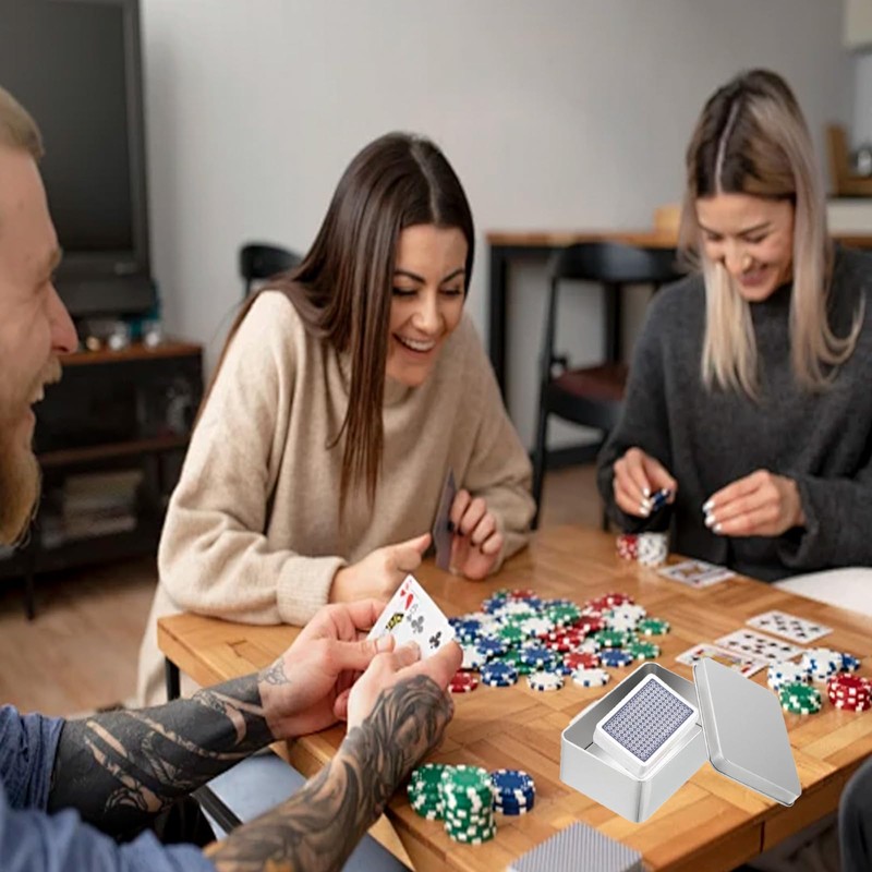 WSDFTQ Playing Card Box, Box for Playing Cards, Compact Storage