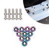 10pcs Aluminium Washer Screws, Anodised M6 x 20 Washers &