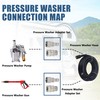Tool Daily Pressure Washer Adapter Set with Swivel, M22 14mm