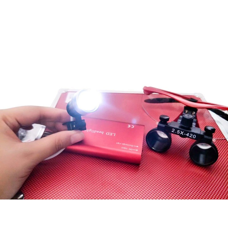 Global 2.5 Glass + Head + Aluminum Box Red