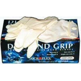 Microflex Diamond Grip Powder-Free Latex Gloves Size Large L Case 10 Boxes
