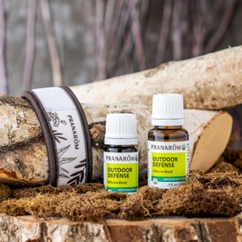 Pranarom - Aromashield Outdoor Defense Diffusion Blend (5ml) - Lemongrass, Citronella, Orange, & Tea Tree- 100% Pure Essential Oil Blend for Outdoor Protection | USDA and ECOCERT Certified Organic