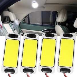 Qasim LED Room Lamp, Cargo Light, Car Lighting, Universal Use, Switch Included, Double Sided Tape Included, For Cars (4)