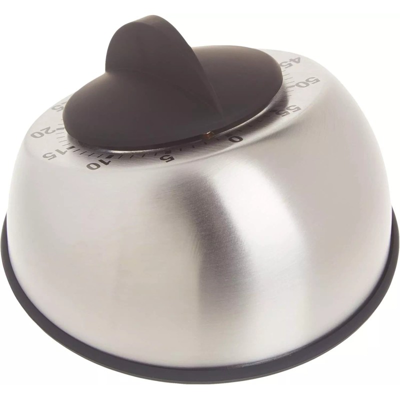 OGGI Countdown 60-Minute Kitchen Cooking Baking Timer Stainless Steel