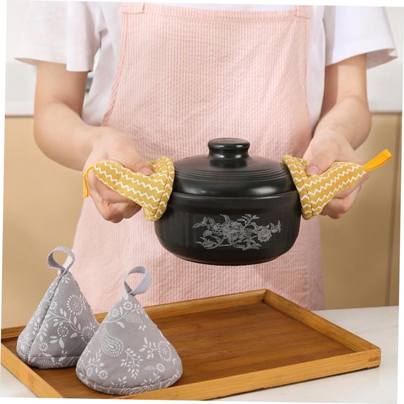 ULTECHNOVO Set of 4 Pot Lid Gloves Heat-Resistant Kitchen Oven