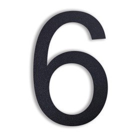 nanlyiau 8in Floating House Numbers - Dark Gray Stainless Steel Modern House Number Sign