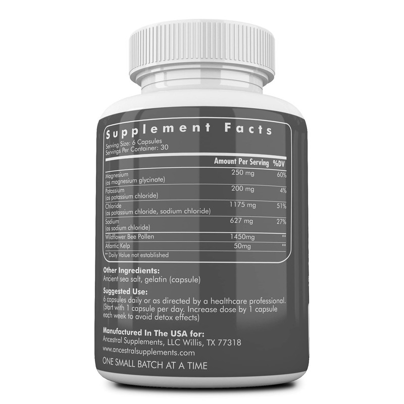 Ancestral Supplements Minerals & Electrolytes with Magnesium, Potassium, Sodium, Supports