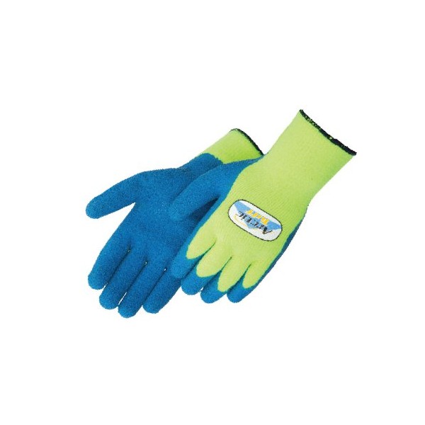 Liberty Arctic Tuff Premium Blue Latex Palm Coated Seamless Knit Glove, Large (Pack of 12)