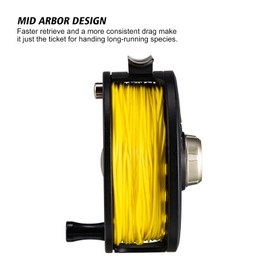 Goture 5/6 Fly Reel with Line, Pre-Loaded Fly Fishing Reel, Lightweight and Corrosion Resistance 5/6wt Fly Rod Reel with Weight Forward Fly Line for Crappie, Trout, Steelhead, Salmon Fishing