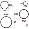 Hihitomorrow R0502500 Full Set O-Ring Seal Replacement Parts Kit for