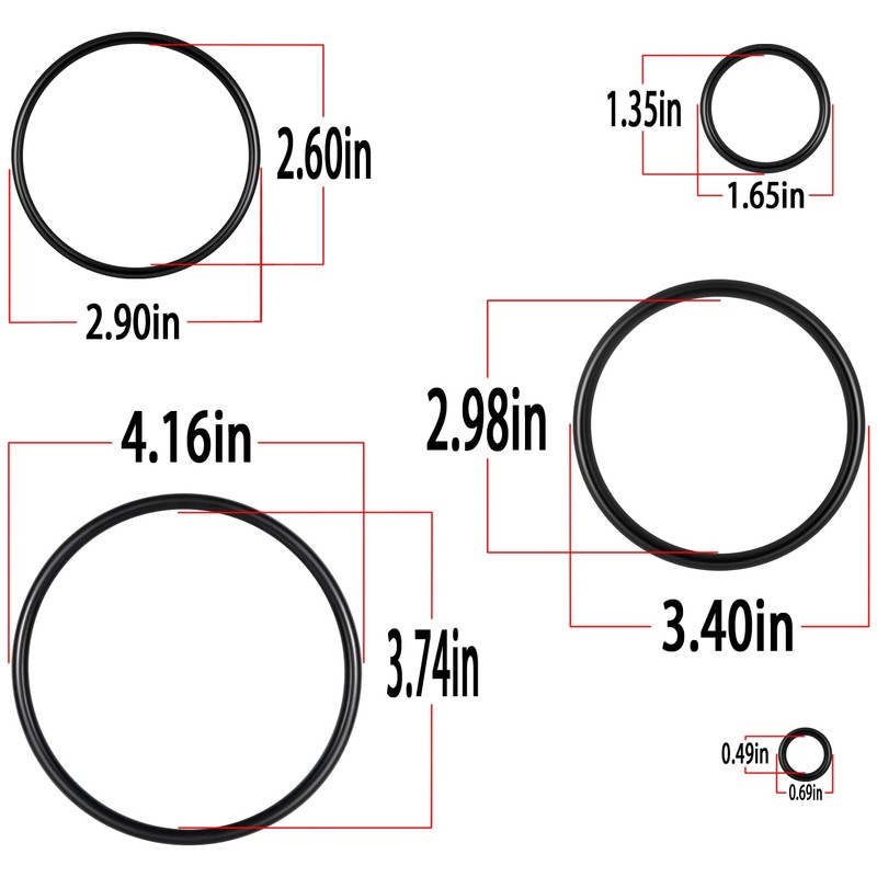 Hihitomorrow R0502500 Full Set O-Ring Seal Replacement Parts Kit for