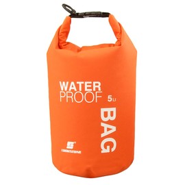 NUZAMAS 5L Orange Waterproof Pack Sack River Rafting Waterproof Bag Lightweight Swimming Bag Waterproof Bag for Camping Boating Kayaking Sports, orange