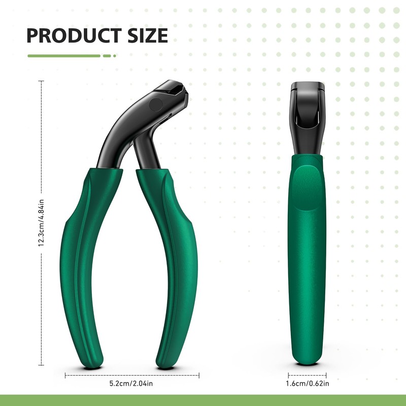 BALUCA Curved Head Toenail Clippers for Seniors for Thick Toenails,