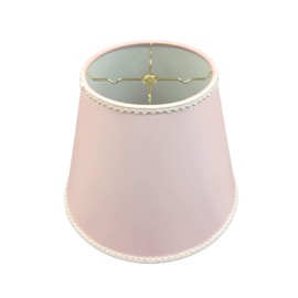 Royal Designs, Inc. Designer Empire Hardback Shade with Elegant Trim, HB-645-14PNK-1, Pink, 8 x 14 x 11