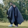 DUKUSEEK Waterproof Camping Blanket with Thick Fleece, Large Outdoor Blanket