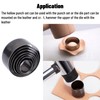7 Pieces Round Leather Punch Tool, Round Hole Punch, High