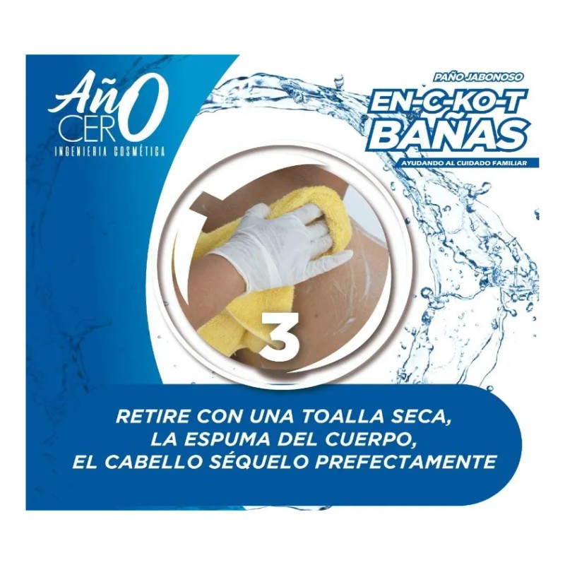 Paños Jabonosos Para Baño En Cama Sin Enjuague