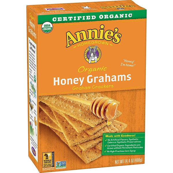 Annie's Organic Graham Crackers, Honey Grahams, 14.4 Oz Box