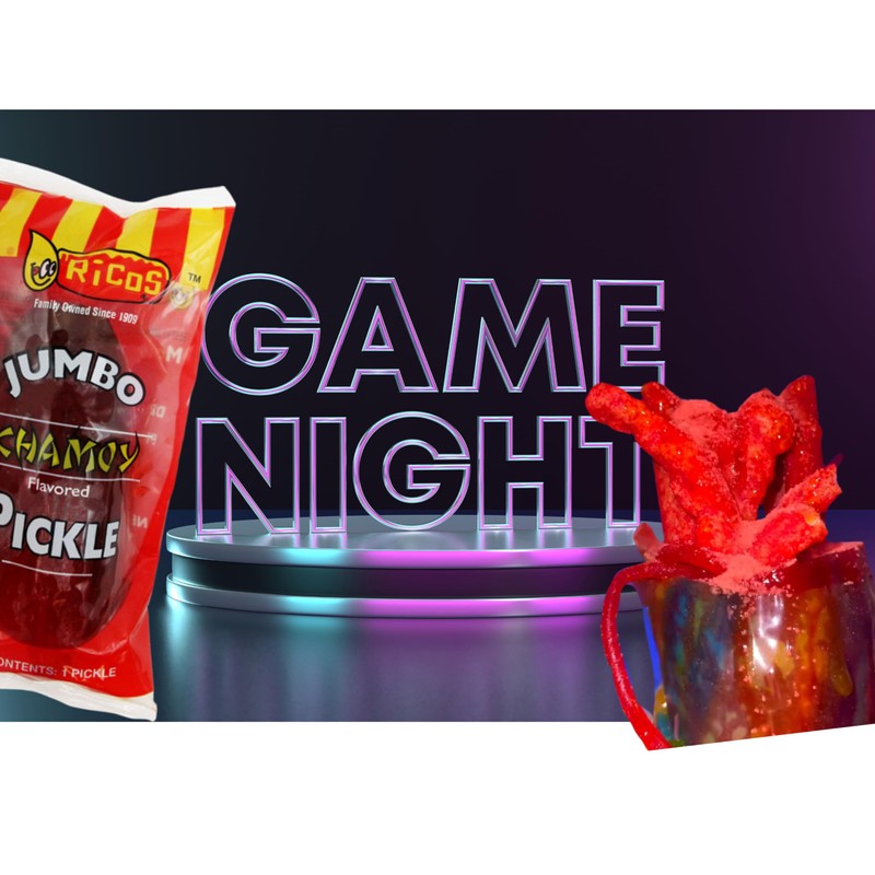 Tiktok Chamoy Pickle Kit With Fruit-Roll-up & Chips, Includes Lucas
