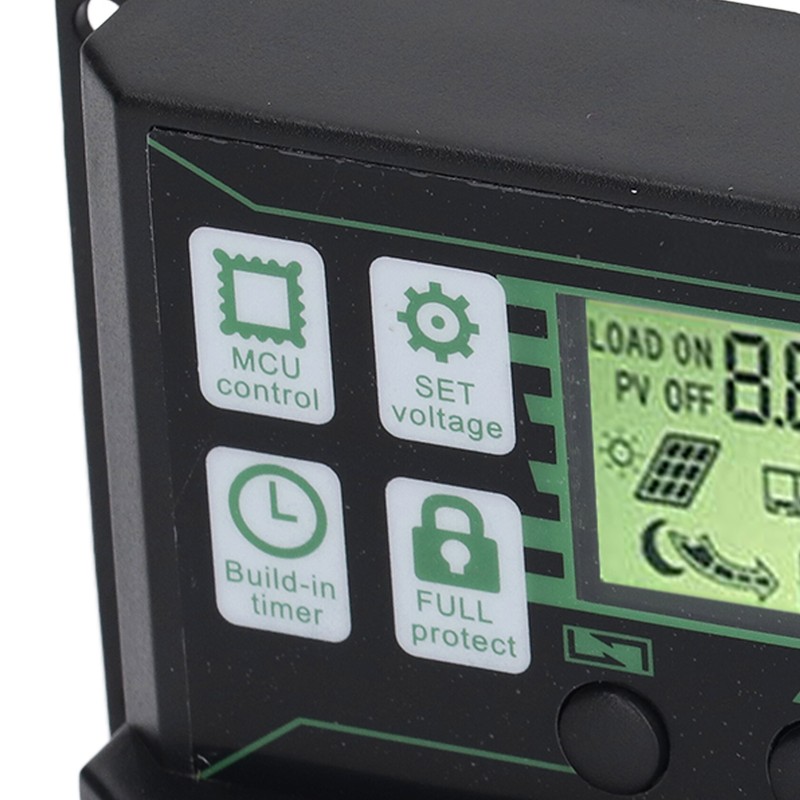 PWM Solar Charge Controller Regulator LCD Display for OPEN AGM