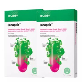 Dr. Jart+ 닥터자르트 시카페어 마스크팩 진정 수분팩 보습 10매 Dr. Jart+ Cicapair Mask Pack Soothing Moisturizing Mask 10 Sheets