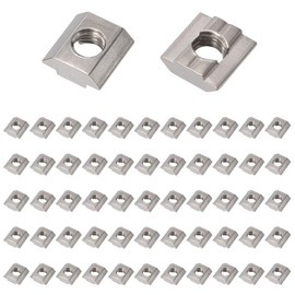 GUNGY T-Slot Nuts M8 Nut 8 Type B T-Slot Nut Set T-Slot Nuts Carbon Steel T Slot Nuts for Aluminium Profile Extrusion Slot Standard 30 Series 50 Pieces
