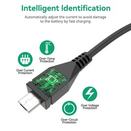 FITE ON Lighted Makeup Mirror Charging Cable, USB Power Charger Cable Cord Compatible with BESTOPE/AirExpect/KOOLORBS/Wondruz/deweisn/Simplehuman Makeup Mirror