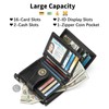 SENDEFN Small Womens Wallet Leather Bifold Card Holder RFID Blocking