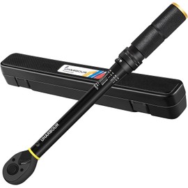 Uharbour Torque Wrench 3/8, 3/8 Torque Wrench 5-60 Nm 0.1 Nm Micro Adjustment, ±3% Error Accuracy Torque Wrench with 72 Teeth, Torque Wrench for Bicycle Motorcycle and Car