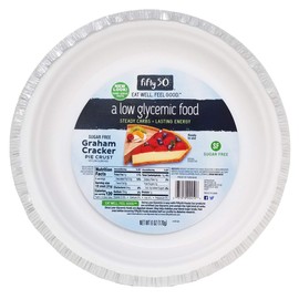 Fifty50 Foods Sugar Free Ready to Eat Graham Cracker Pie Crust, 6 Ounce (Pack of 6)