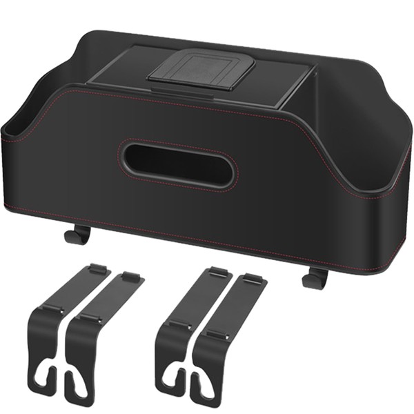 JJWYLTKB Car Back Seat Organizer with 2 Drink Cup Holder