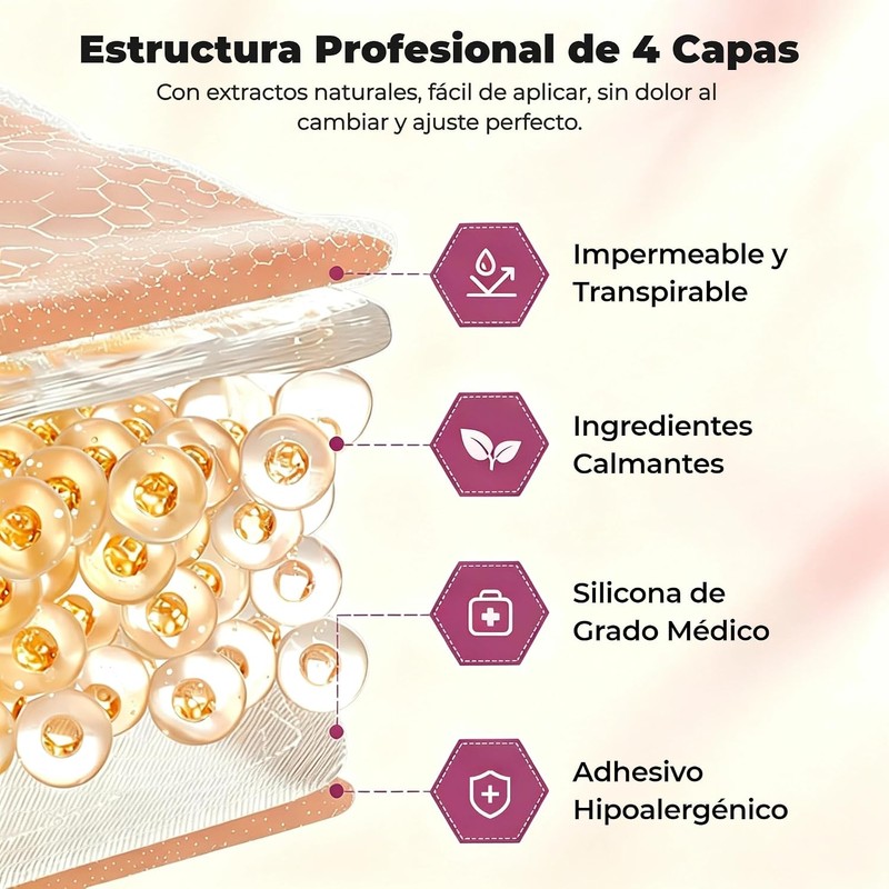 Parches de Silicona para Cicatrices 1.5M - Reducción Visible y