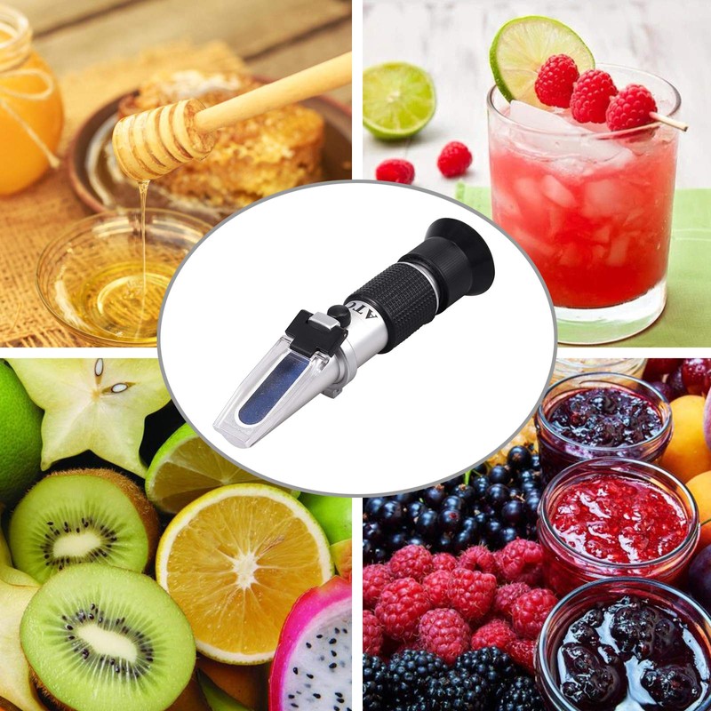 AUTOUTLET Honey Baume Refractometer, 58-90% Brix Scale & 12-27% Honey