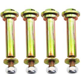 4 Pack Deck Wheel Bolts and locknut kit Compatible with Exmark Lawn mowers 103-3168 103-4051 1-603299 1-603602 PL7540 225-205,More 5/8" bore Wheel