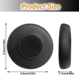 Replacement Earpads for Jabra Evolve 75 75+ 75 UC / 75 MS Headphones(Do Not Fit Jabra Evolve2 75 PC Model),Ear Pads Cushions with Noise Isolation Memory Foam,Soft Protein Leather.
