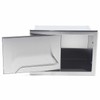 Stainless Steel Waterproof Paper Holder Bathroom Toilet Concealed Tissue Holder,