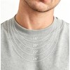 Fimhut Men's 5mm Cuban Link Chain Necklace, S925 Silver Plated