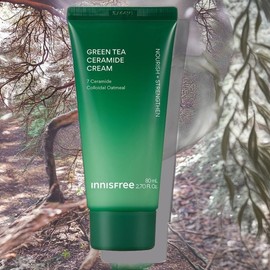 Innisfree Skin Moisture Skin Oil Moisture Green Tea Ceramide Cream Tube Type 1 x 80ml / 이니스프리 피부수분 피부유수분 그린티 세라마이드 크림 튜브형 1개 80ml
