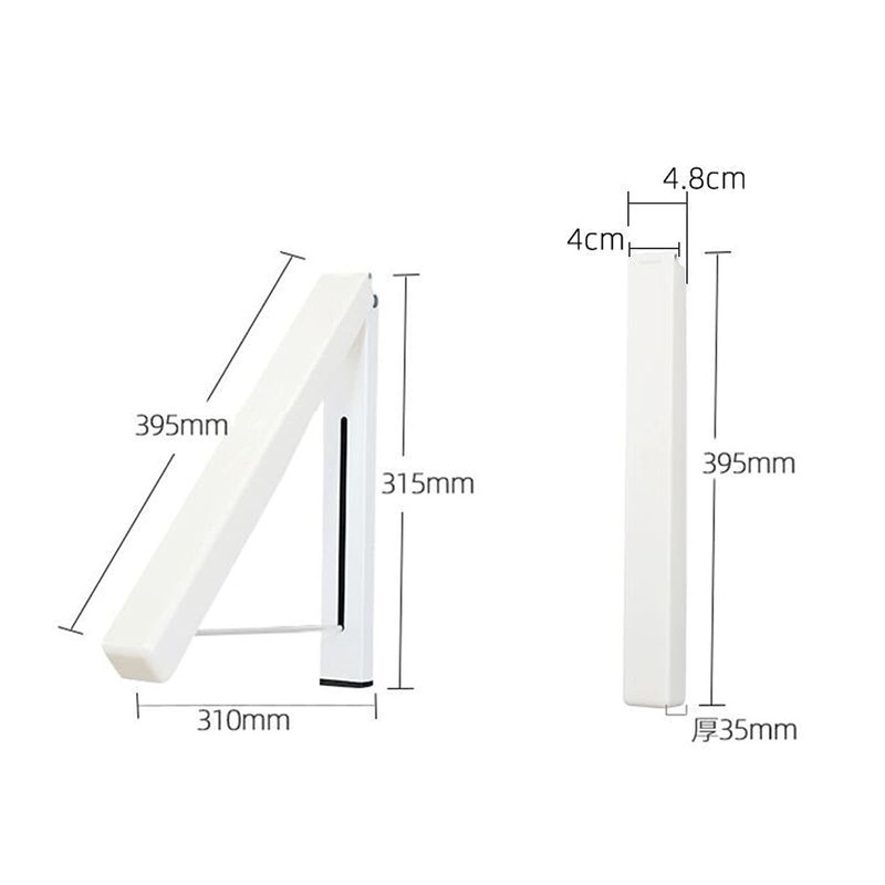 Clothes Hanger Wall Mounted Folding, Laundry Hanger Dryer Rack Retractable,