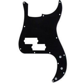 sdhengyee 3Ply Black P Bass Pickguard Guitar Scratch Plate Pick Guard for 4 String American/Mexican Standard Precision Bass Style
