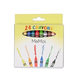 MeMoi 24 Pack Crayons Assorted Colors One Size