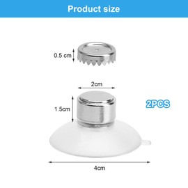 Pack of 2 Magnetic Soap Holder, Magnetic Soap Holder, No Drilling, Soap Holder, Suction Cup, Stainless Steel Soap Holder for Shower, Sink, Bathroom and Kitchen