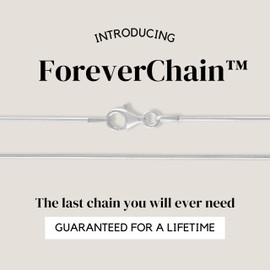 KISPER Silver 8 Sided Snake Chain Necklace –Thin, Dainty, 925 Sterling Silver Jewelry for Women & Men with Lobster Clasp – Made in Italy, 24”