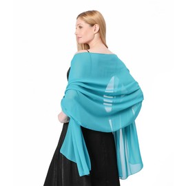 FAIRYGATE Großes Tuch Damen Elegant Damen Tücher Pashmina Stola Fur Abendkleid Einfarbiger Schal Stola Damen Festlich A0419