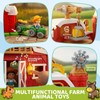 30-Piece Upgraded Farm Animal Big Barn Playset Gifts for Toddlers