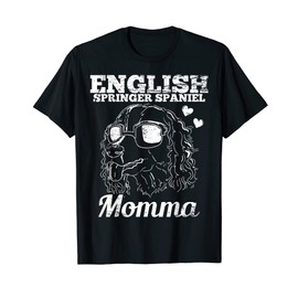 English Springer Spaniel Momma Dog Mom Mama Vintage Gift Men Women T-Shirt