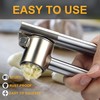 Garlic Press, 304 Stainless Steel Garlic Mincer & Crusher, Heavy